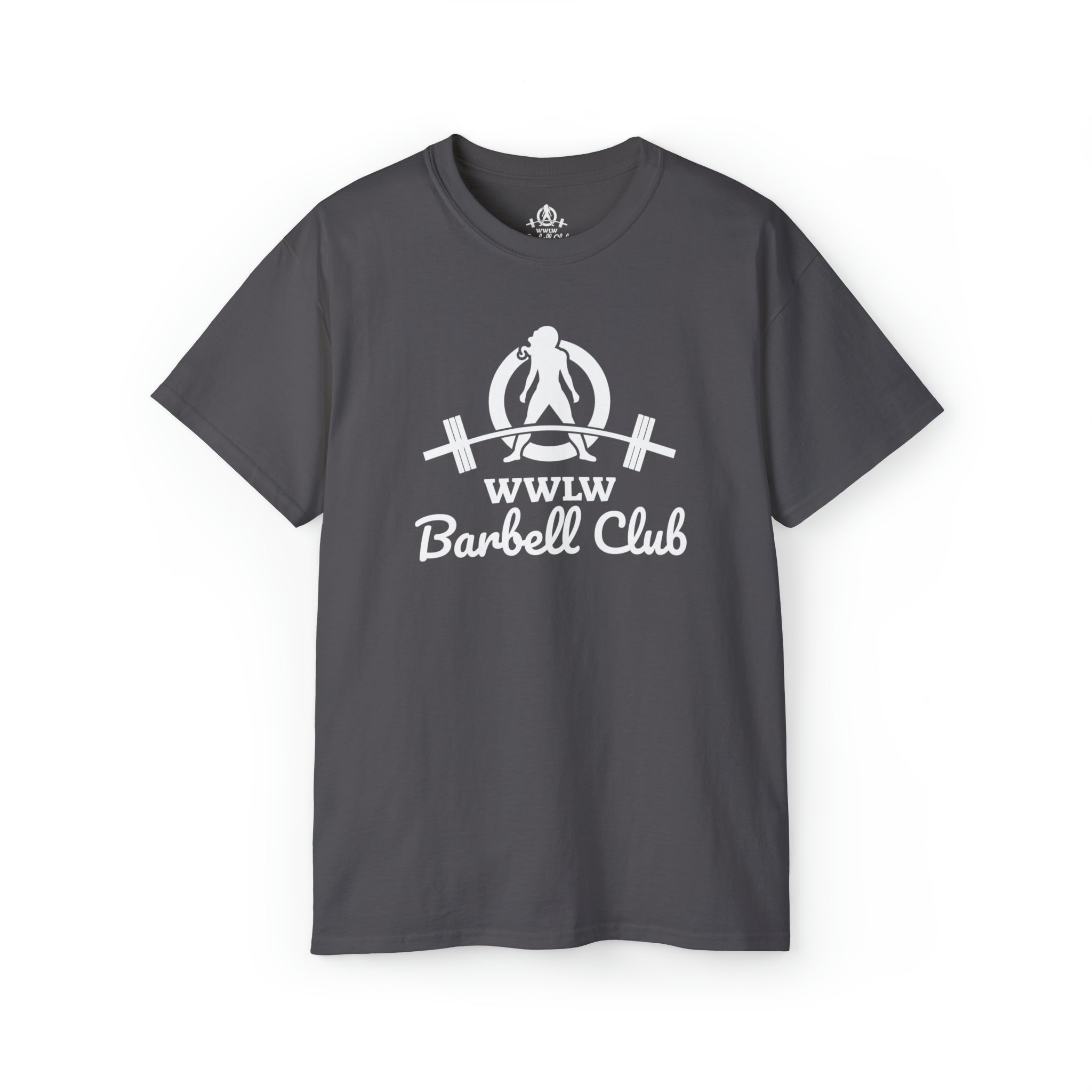 Barbell Club White Classic Logo - Unisex Ultra Cotton Tee