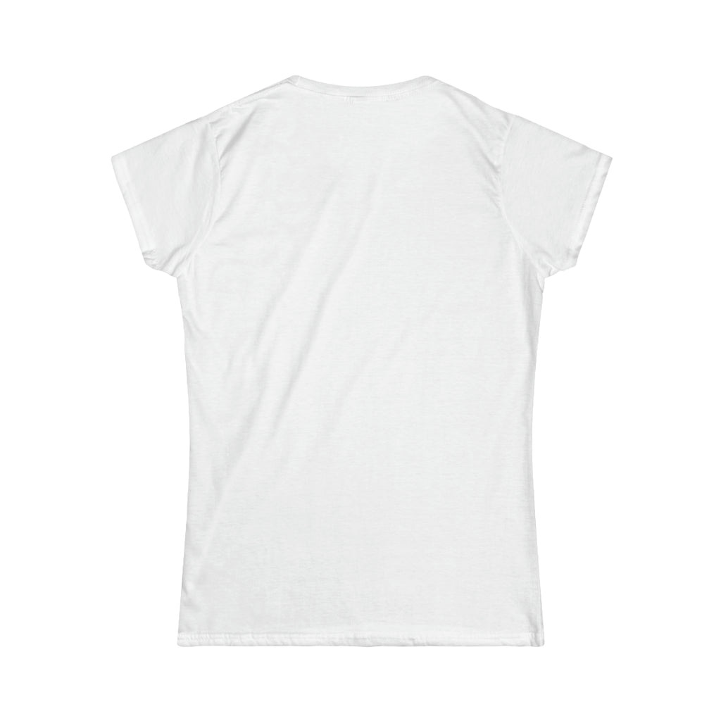 Lift Weights & Hang With My Dog - Women's Softstyle Tee - Black Logo - Plain Back