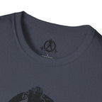 Unisex Softstyle T-Shirt - Black Distressed Logo - Plain Back (BEST SELLER)