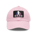 Dad Hat with Leather Patch (Rectangle) - USA Dark Logo