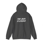 The Bar Is Loaded - Unisex Heavy Blend Hooded Sweatshirt - White Logo