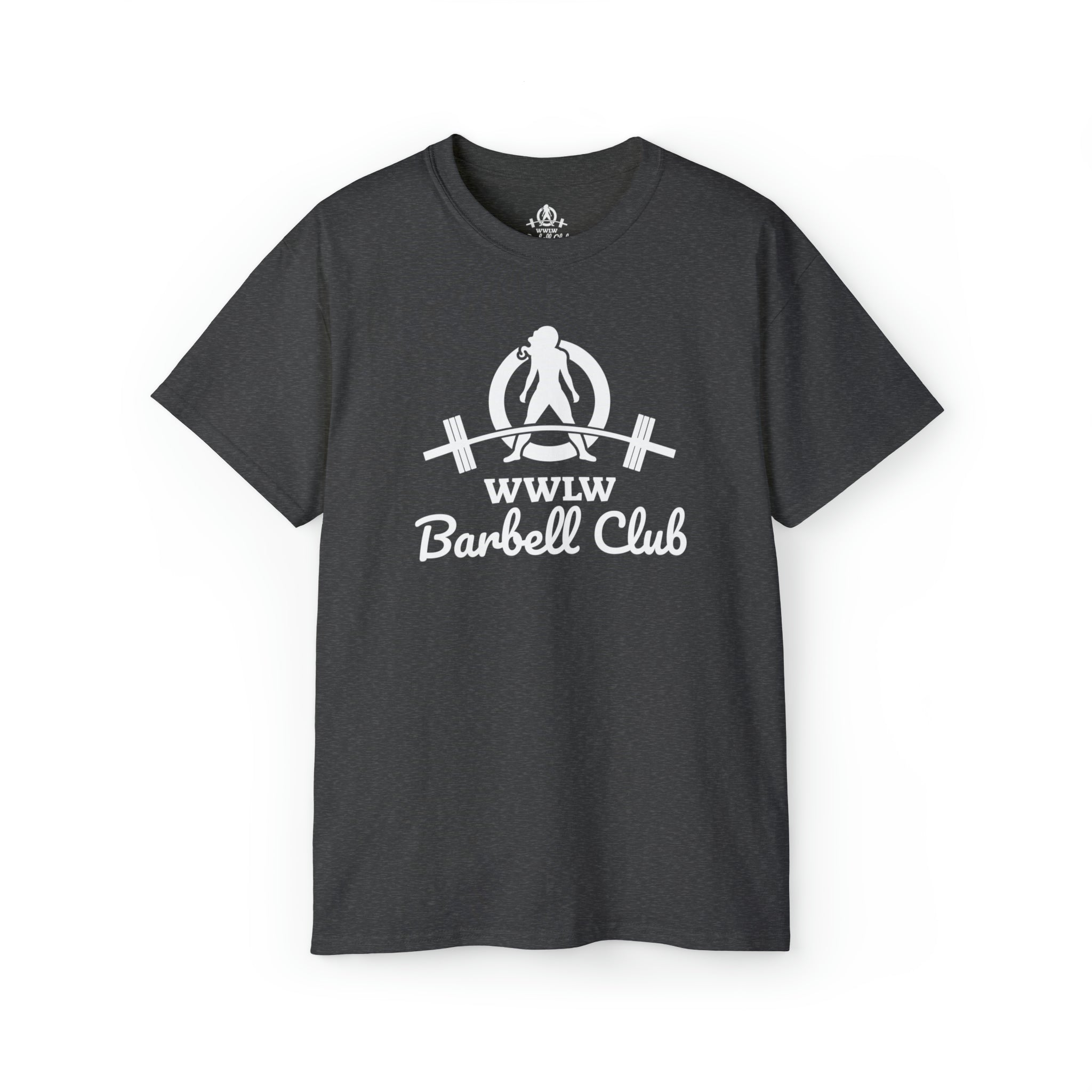 Barbell Club White Classic Logo - Unisex Ultra Cotton Tee