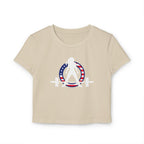 Women's Baby Tee - USA Collection - Dark Logo