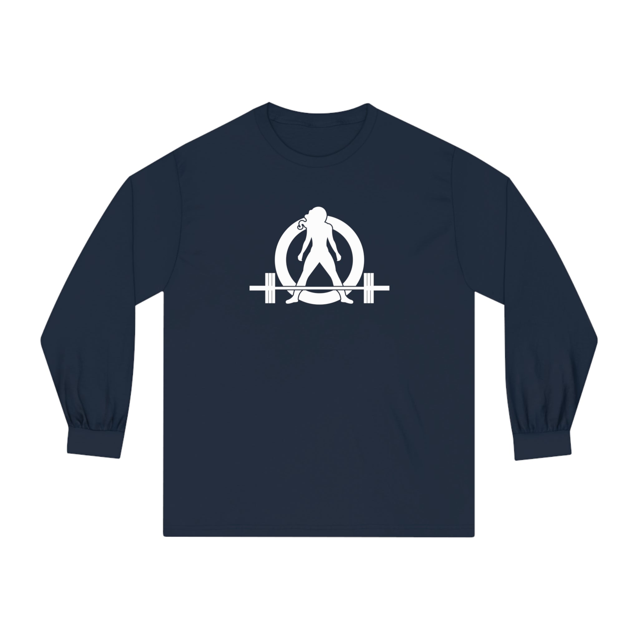 25 + 25 = 70 - Unisex Classic Long Sleeve T-Shirt - White Print on Front & Back