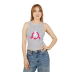 Women's Micro Rib Racer Tank Top - Classic Logo