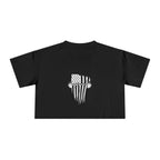 USA Barbell - Women's Crop Tee - White Front Logo