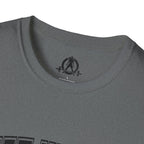 Lift Heavy Shit  - Unisex Softstyle T-Shirt - Black Print on Front Plain Back
