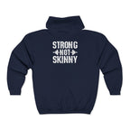 Strong Not Skinny - Unisex Heavy Blend™ Full Zip Hooded Sweatshirt – Front & Back Logo