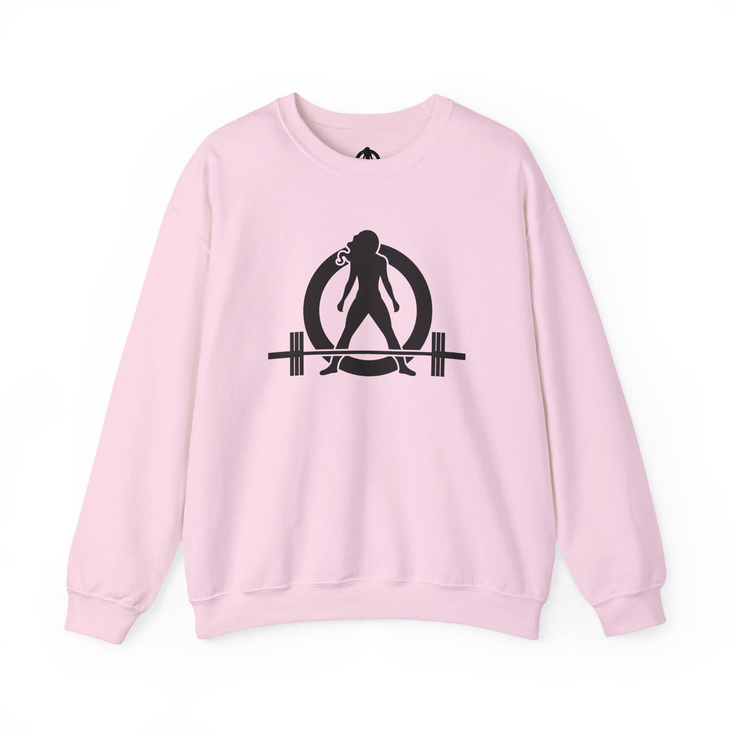 Grandma Lifts - Crewneck Sweatshirt — Front & Back Black Logo