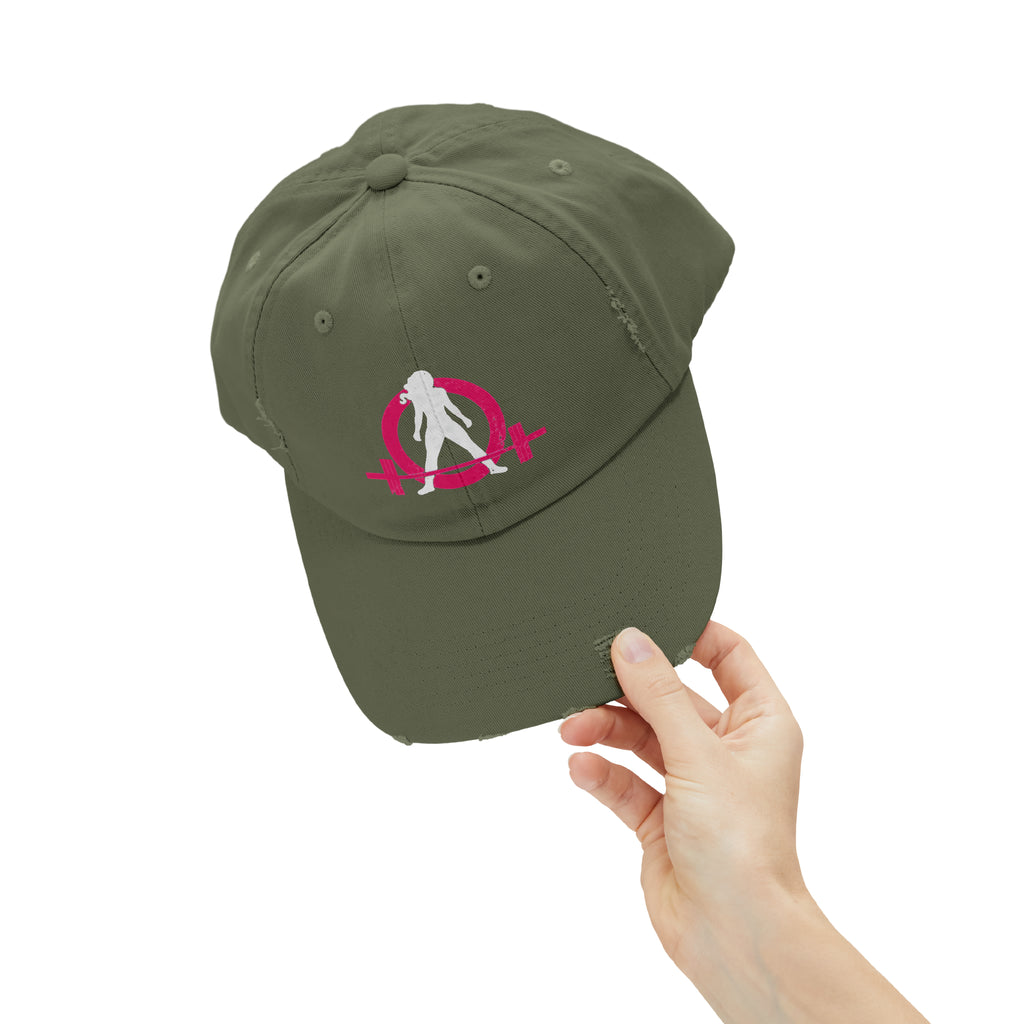 Unisex Distressed Cap - Classic Color Distressed Logo