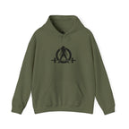45 + 45 = 135 - Unisex Heavy Blend Hooded Sweatshirt  - Black Logo