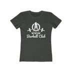 Barbell Club - Women's The Boyfriend Tee - White Logo