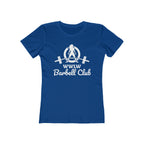 Barbell Club - Women's The Boyfriend Tee - White Logo