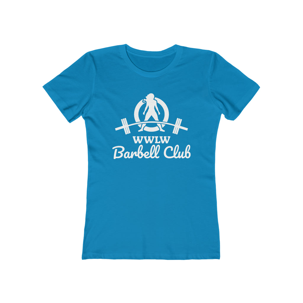 Barbell Club - Women's The Boyfriend Tee - White Logo