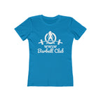 Barbell Club - Women's The Boyfriend Tee - White Logo