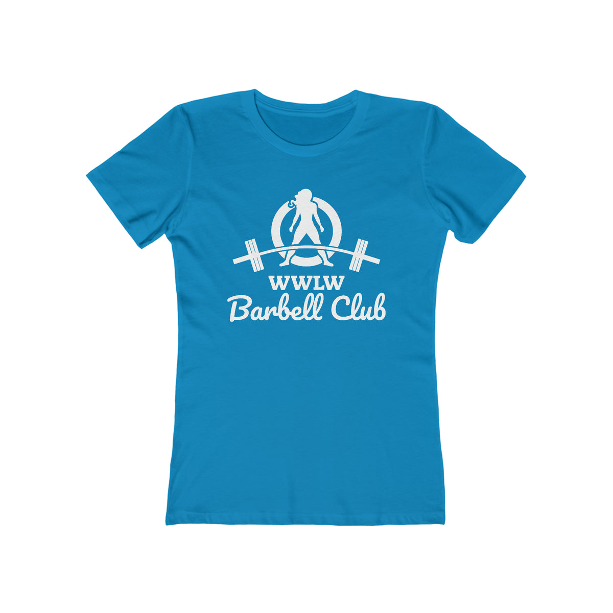 Barbell Club - Women's The Boyfriend Tee - White Logo