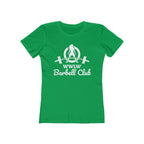 Barbell Club - Women's The Boyfriend Tee - White Logo