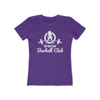Barbell Club - Women's The Boyfriend Tee - White Logo