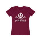 Barbell Club - Women's The Boyfriend Tee - White Logo