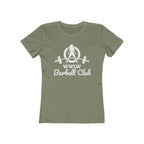 Barbell Club - Women's The Boyfriend Tee - White Logo