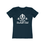 Barbell Club - Women's The Boyfriend Tee - White Logo