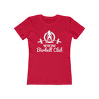 Barbell Club - Women's The Boyfriend Tee - White Logo