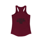 I Could Deadlift You - Women's Ideal Racerback Tank - Black Distressed Logo + Back