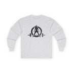 Lift Heavy Run Fast - Ultra Cotton Long Sleeve Tee - Black Logo Front & Back