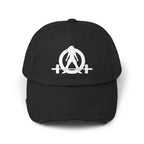 Unisex Distressed Cap - White Distressed Logo