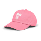 USA Barbell - Unisex Distressed Cap - Black Logo