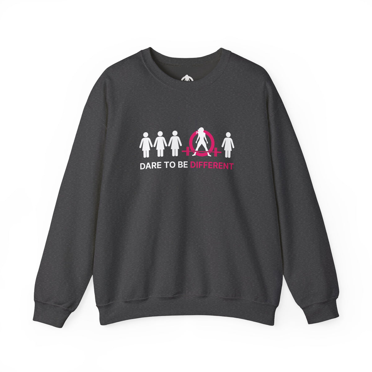 Dare To Be Different - Deadlift - Unisex Heavy Blend™ Crewneck Sweatshirt - Front Logo Plain Back