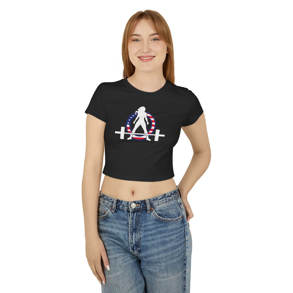 Women's Baby Tee - USA Collection - Dark Logo