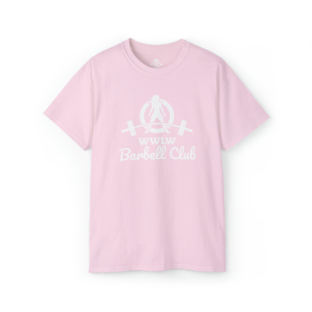 Barbell Club - Unisex Ultra Cotton Tee - White Logo