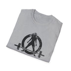 I Workout To Burn Off The Crazy - Unisex Softstyle T-Shirt - White Logo Front & Back