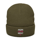 Mom Lifts Heavy – Embroidered Beanie