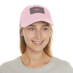 I'm A Barbell Girl - Dad Hat with Leather Patch (Rectangle)
