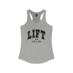 Lift Like A Girl – Women’s Racerback Tank | Black Front, Plain Back