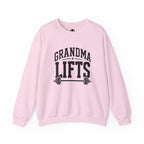 Grandma Lifts - Crewneck Sweatshirt — Front Black Logo