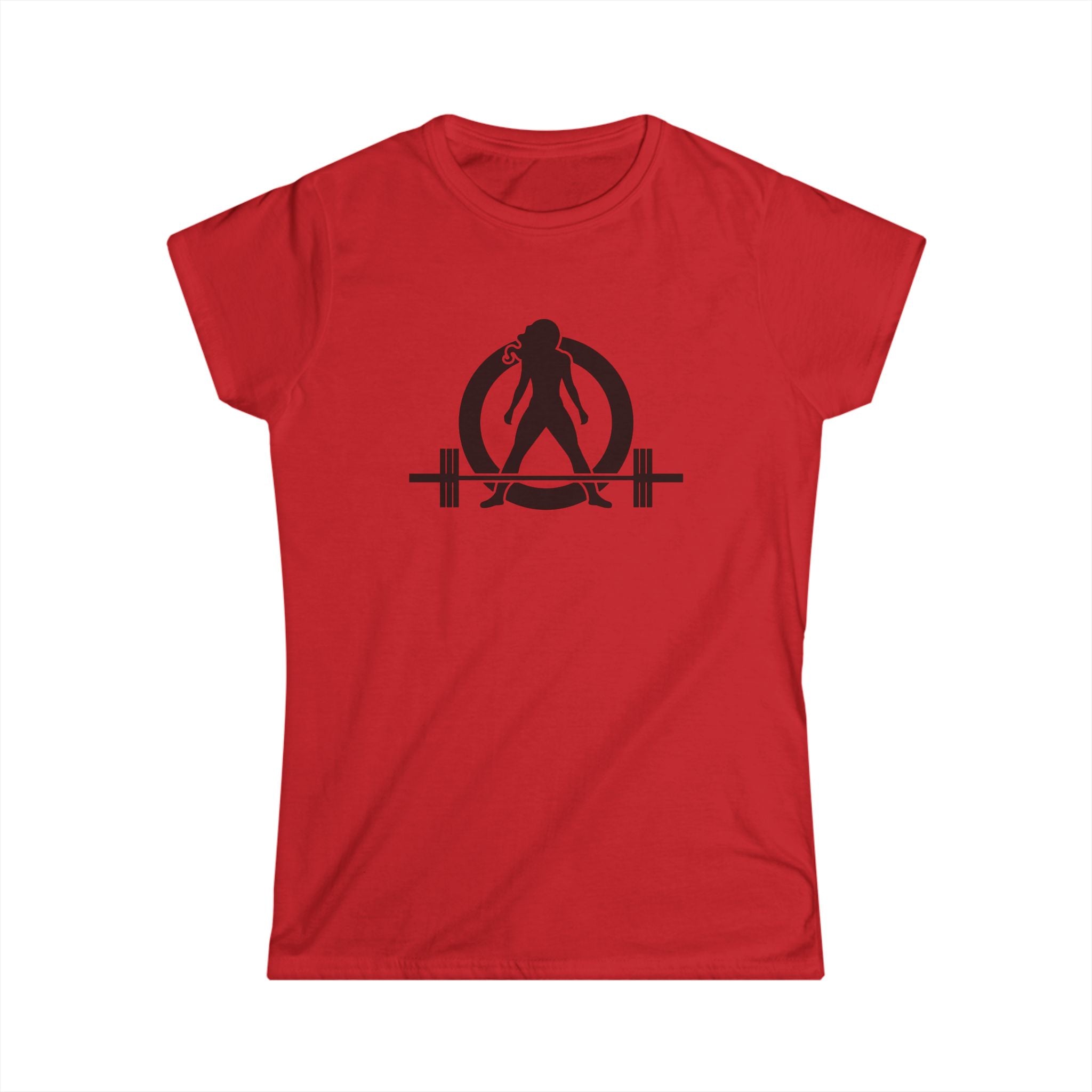 Goal Weight Strong AF - Women's Softstyle Tee - Black Print on Front & Back