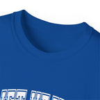 Lift Heavy Shit - Unisex Ultra Cotton Tee - Front White Logo - Plain Back