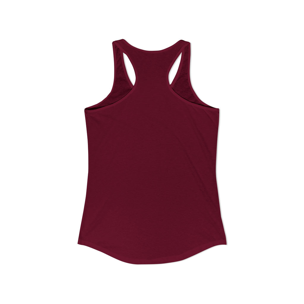 Grandma Lifts - Women's Ideal Racerback Tank - Black Logo Front Plain Back