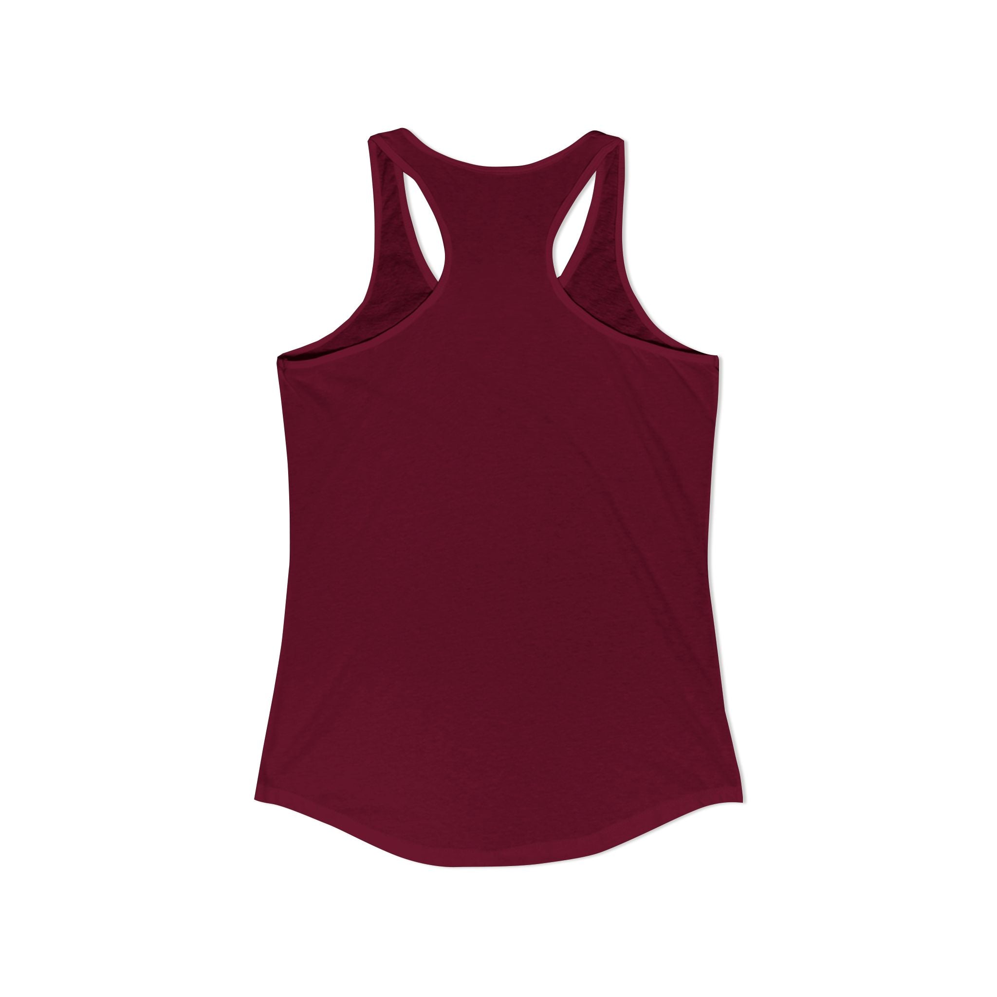 Grandma Lifts - Women's Ideal Racerback Tank - Black Logo Front Plain Back