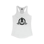 I Could Squat You - Women's Ideal Racerback Tank - Black Font Front & Back