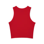 Women's Micro Rib Racer Tank Top - Classic Logo Inverted