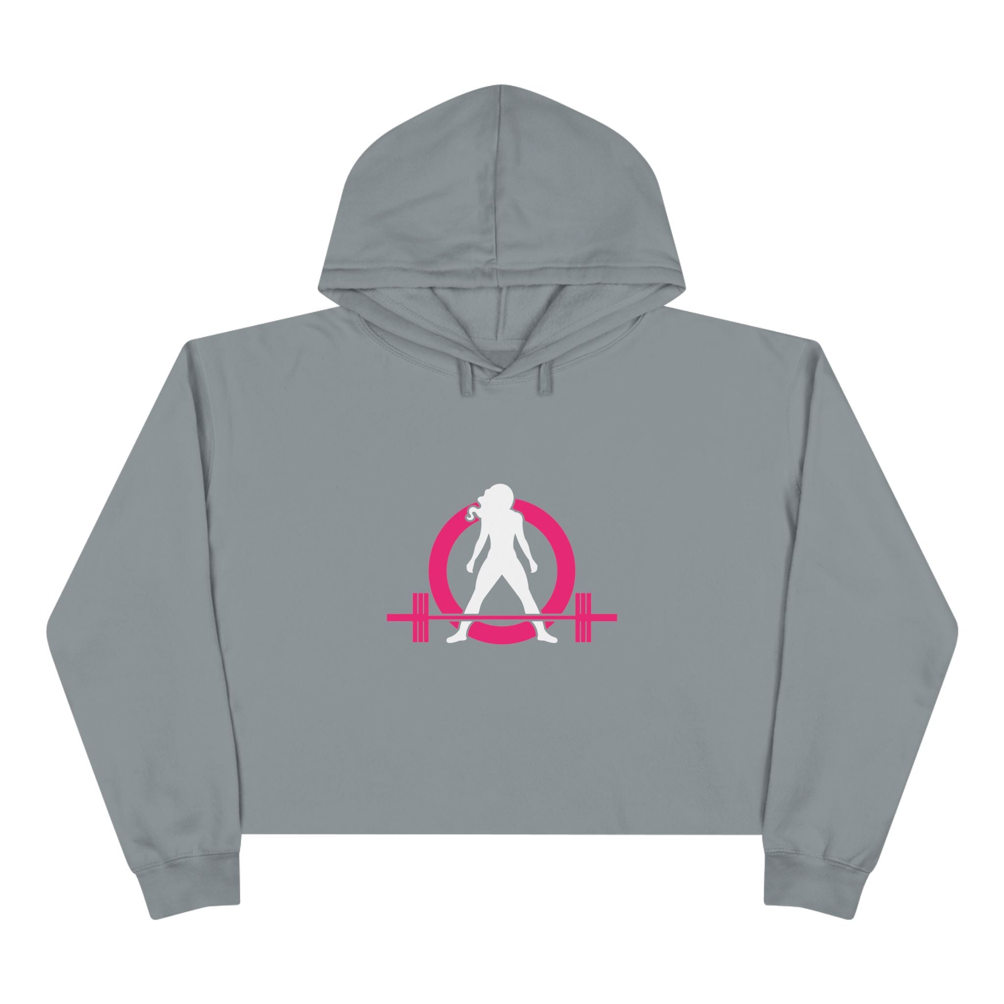 Empowered Crop Hoodie – For Strong Women Who Lift - Classic Logo