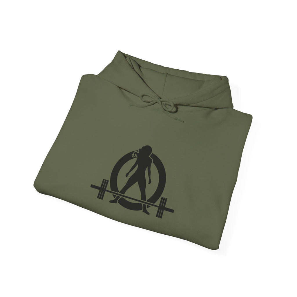 45 + 45 = 135 - Unisex Heavy Blend Hooded Sweatshirt  - Black Logo