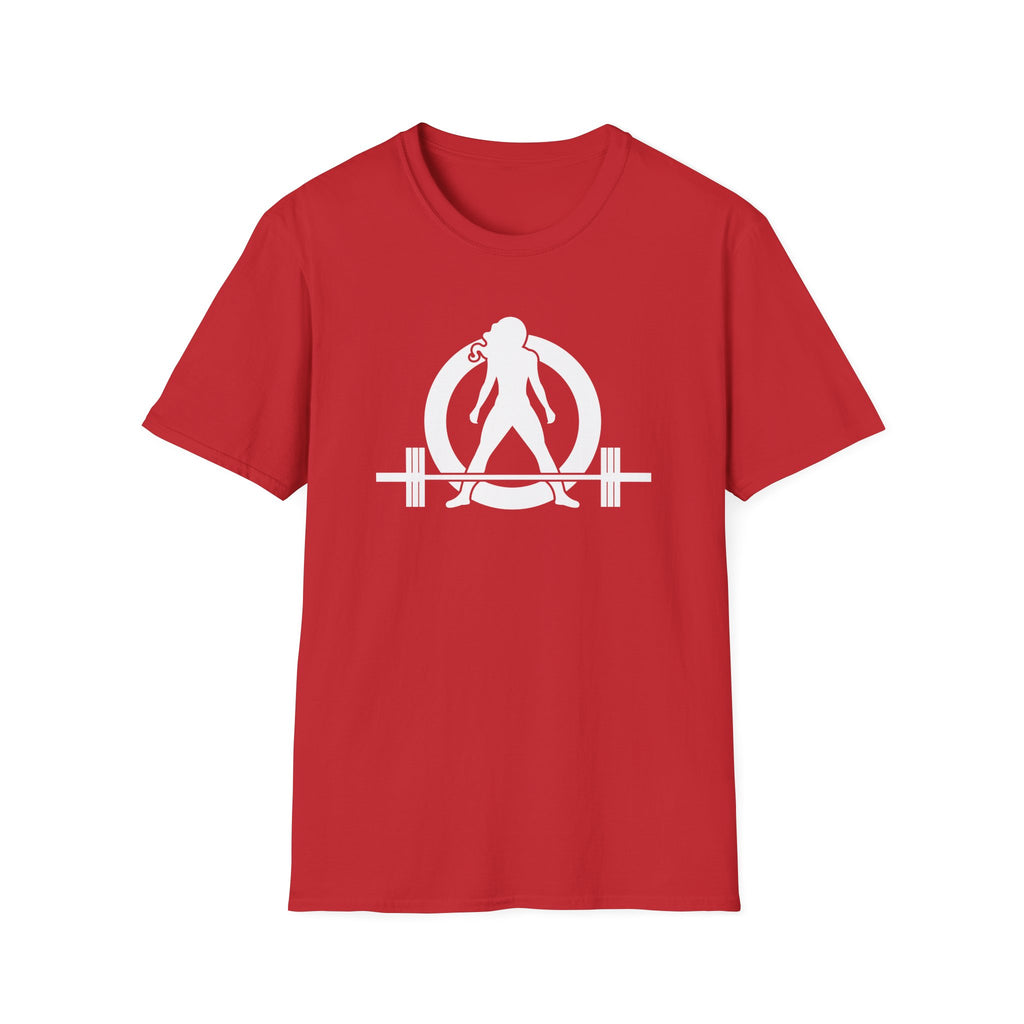 I Workout To Burn Off The Crazy - Unisex Softstyle T-Shirt - White Logo Front & Back