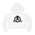 Women’s Cropped Hooded Sweatshirt - Black Classic Logo