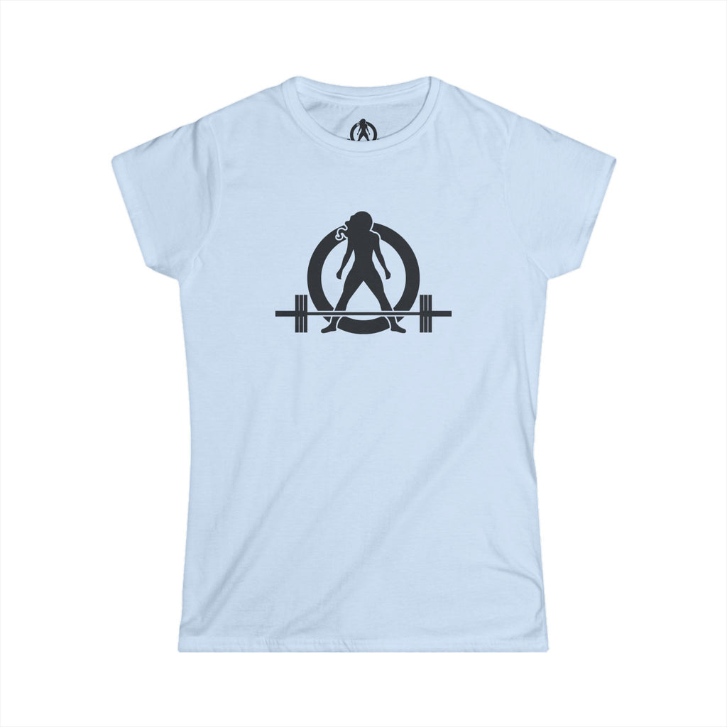 Grandma Lifts - Women's Softstyle Tee - White Logo Front & Back