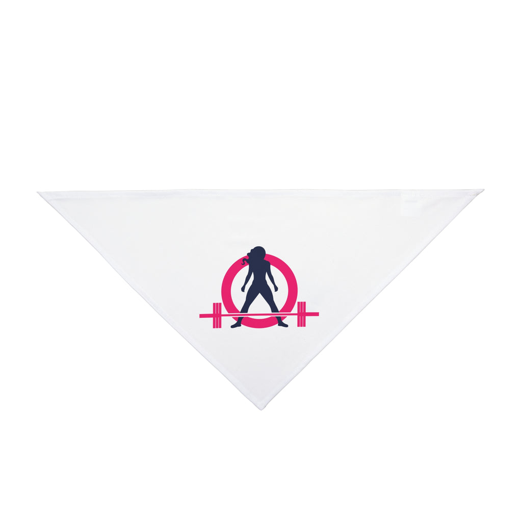 Pet Bandana - White Classic Logo